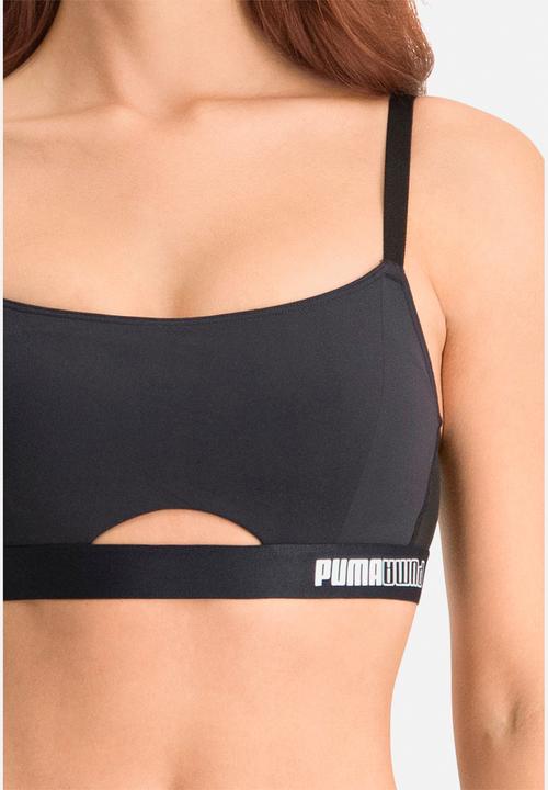 PUMA - Padded sporty bra 1p - black