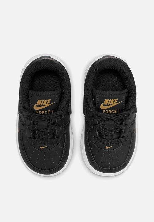 Nike - Nike force 1 lv8 / black/black-metallic gold-white