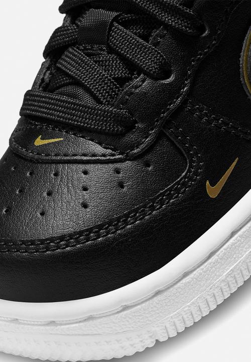 Nike - Nike force 1 lv8 / black/black-metallic gold-white