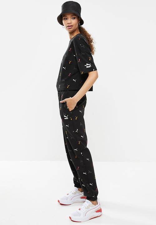 PUMA - Classics graphics aop boyfriend tee - puma black