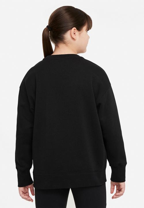Nike - G nsw club flc bf crew lbr - black/white
