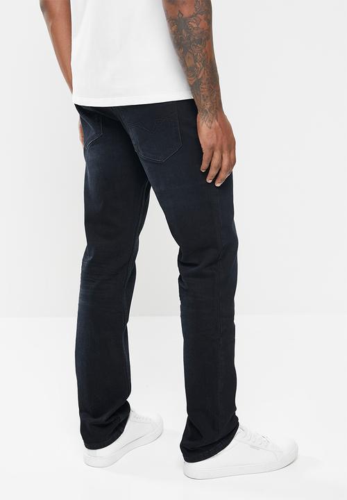 GUESS - Datson slim straight stretch denim - datson wash