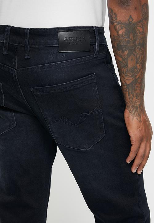 GUESS - Datson slim straight stretch denim - datson wash