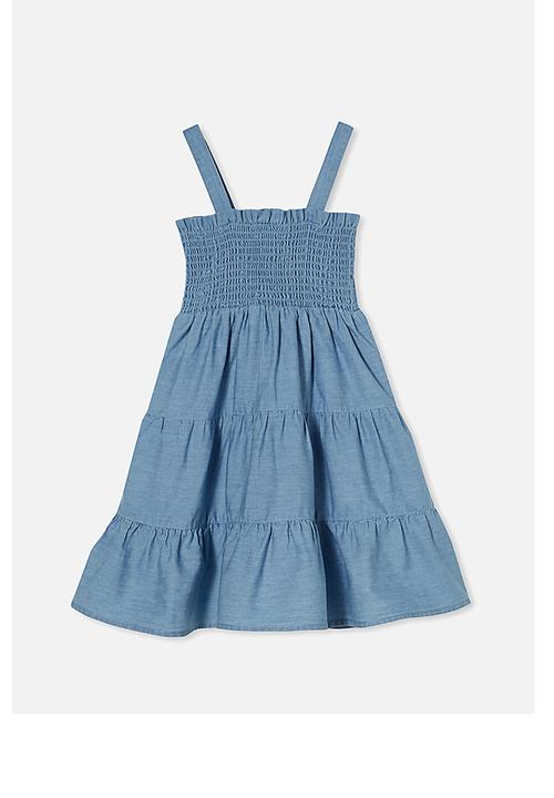 Cotton On - Mae sleeveless dress - mid blue wash