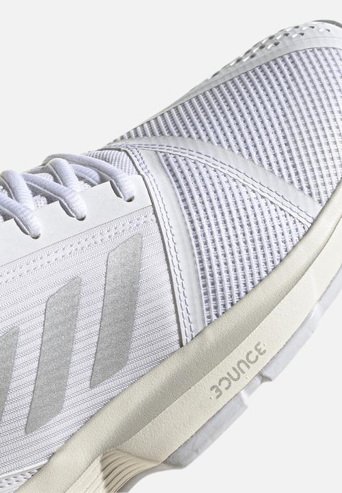 adidas Performance - Courtjam bounce w - h67702 - ftwr white/silver met./solar red