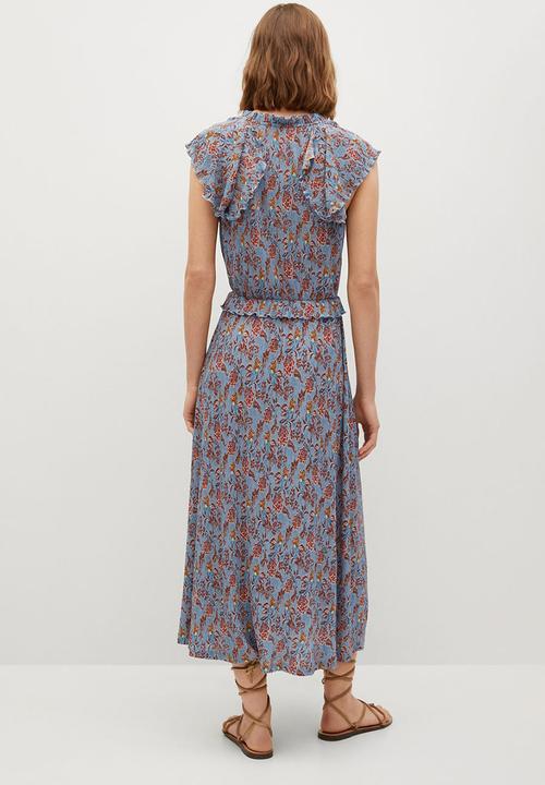 MANGO - Dress graciela - medium blue