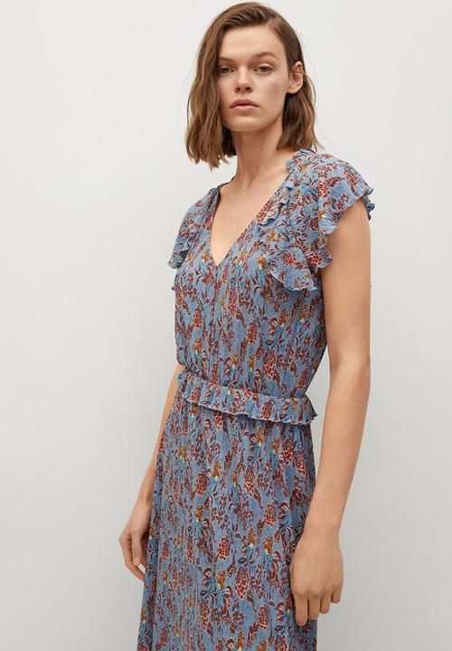 MANGO - Dress graciela - medium blue