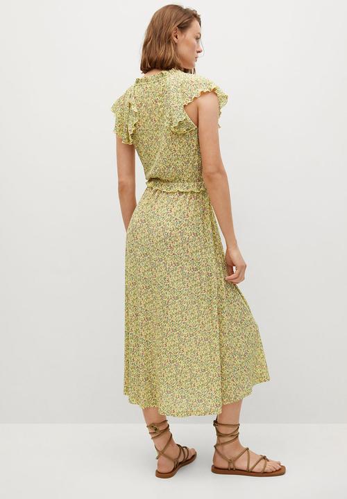 MANGO - Dress graciela - light pastel yellow