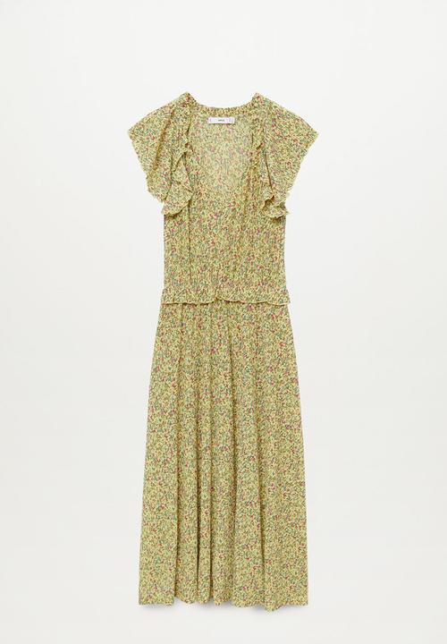 MANGO - Dress graciela - light pastel yellow