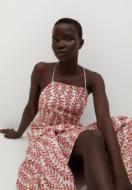 MANGO - Dress serenity - red