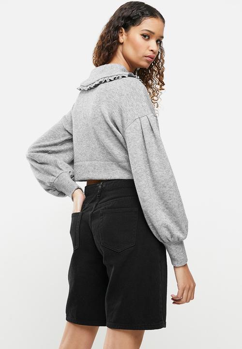 Blake - Peterpan collar pullover - grey