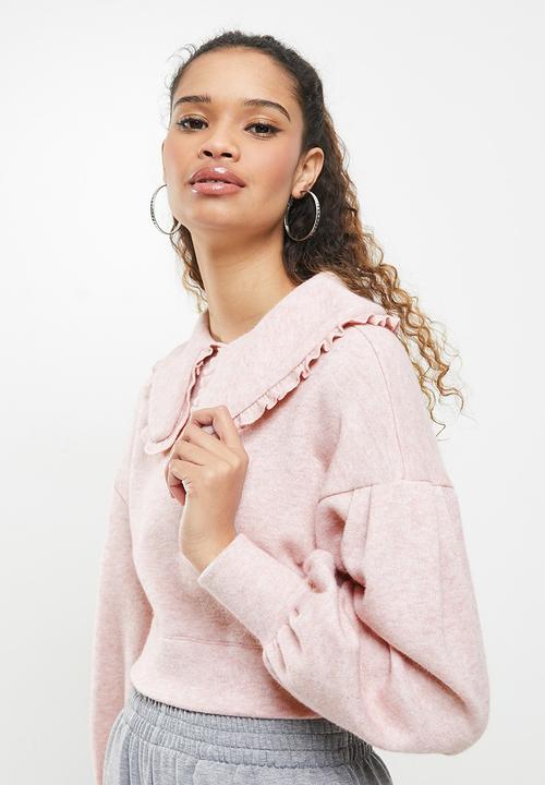 Blake - Peterpan collar pullover - blush