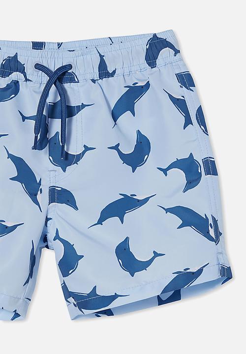 Cotton On - Bailey board short - white water blue