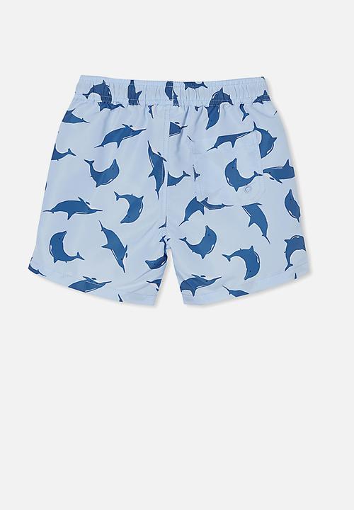 Cotton On - Bailey board short - white water blue