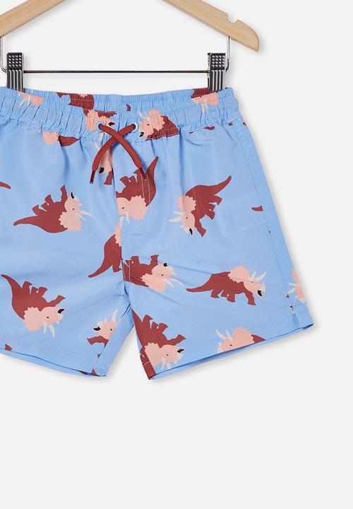 Cotton On - Bailey board short - dusk blue/dino