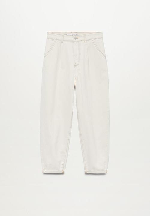 MANGO - Jeans michelle - light beige