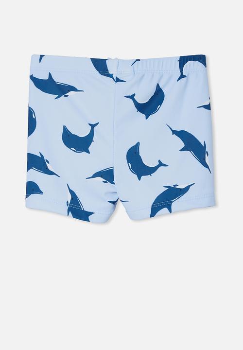 Cotton On - Billy boyleg swim trunk - white water blue 