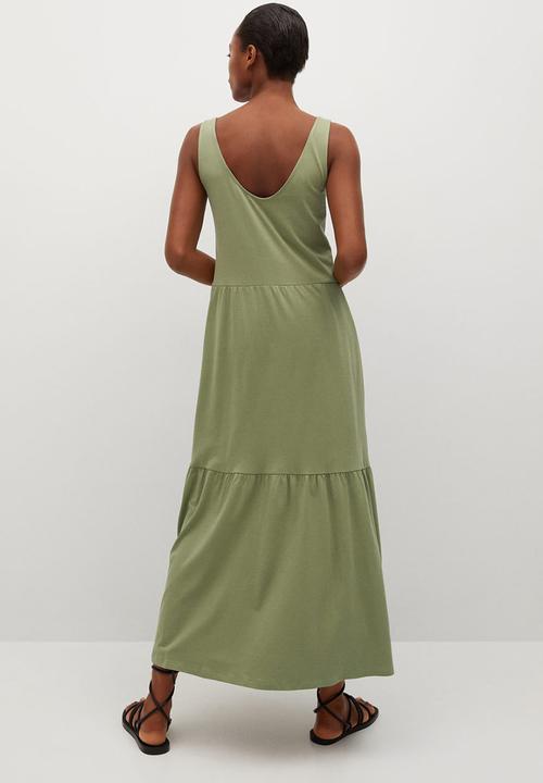 MANGO - Dress masito - khaki