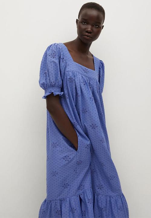 MANGO - Dress nonna - blue