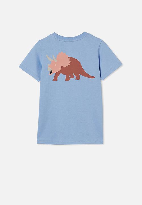 Cotton On - Max short sleeve tee - dusk blue/dino
