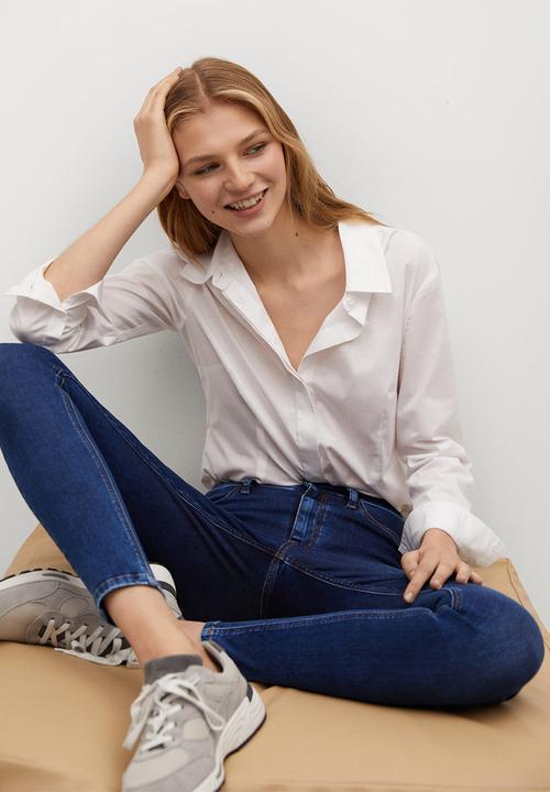 MANGO - Jeans jegging - dark blue