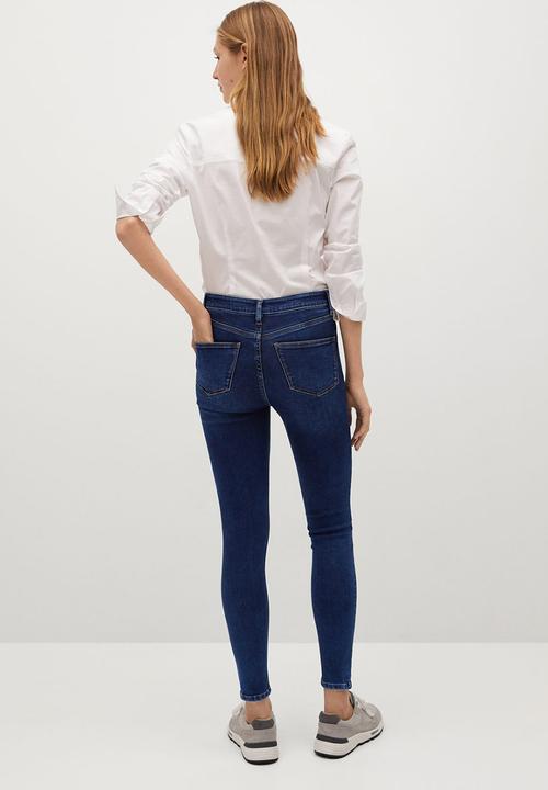 MANGO - Jeans jegging - dark blue