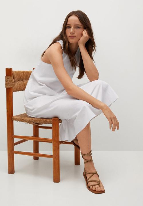 MANGO - Dress domingo - white