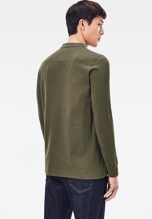 G-STAR - Scan collar long sleeve tee - combat