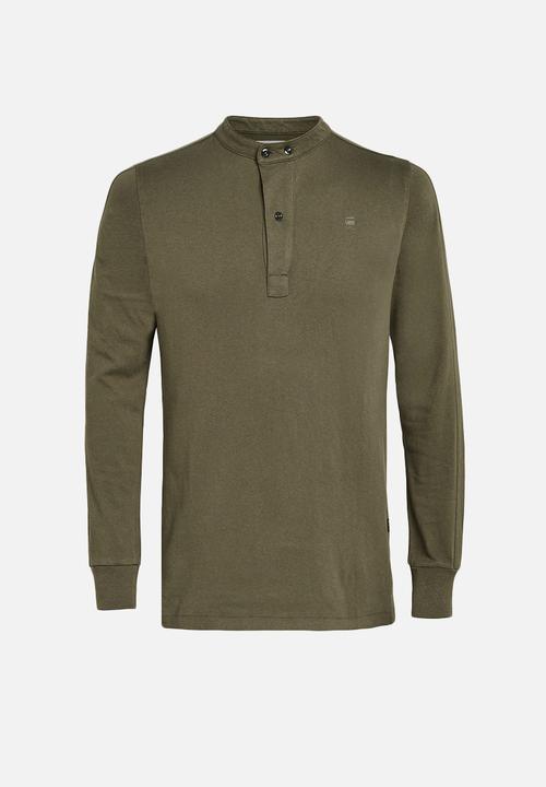 G-STAR - Scan collar long sleeve tee - combat