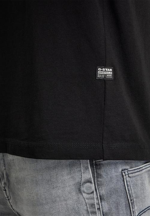 G-STAR - Moto neoprene long sleeve tee - dk black