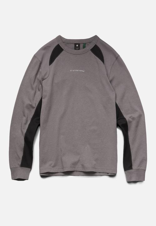 G-STAR - Moto neoprene long sleeve tee - magna
