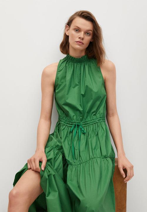 MANGO - Dress zita - green