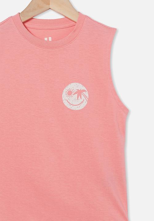 Cotton On - Otis muscle tank - coral