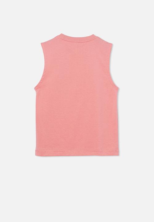 Cotton On - Otis muscle tank - coral