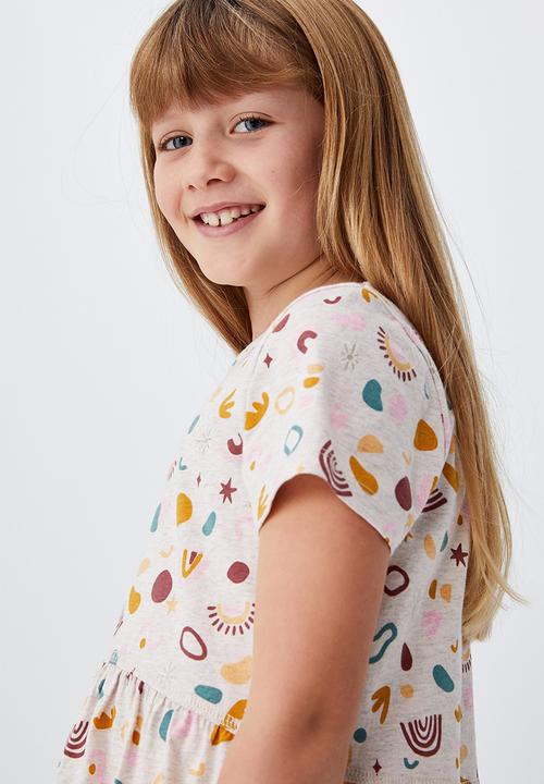 Cotton On - Freya short sleeve dress - blush marle