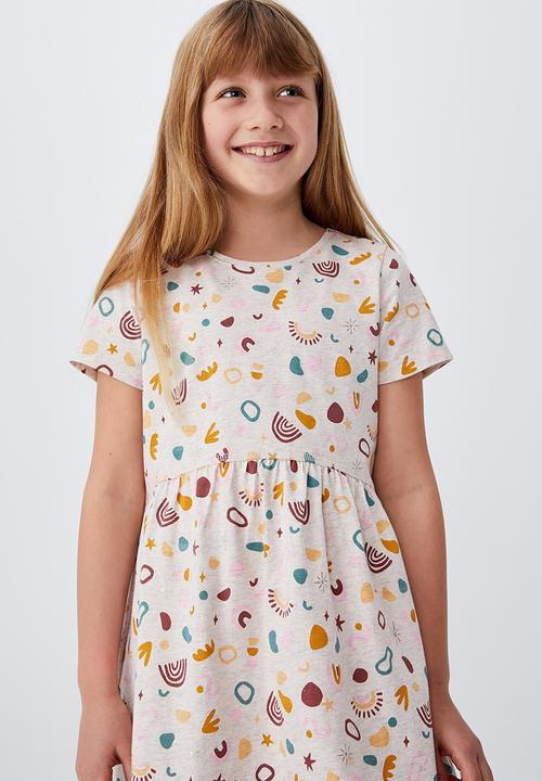 Cotton On - Freya short sleeve dress - blush marle