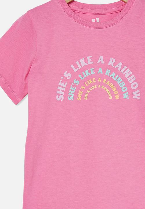 Cotton On - Penelope short sleeve tee - pink 