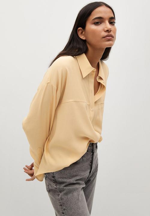 MANGO - Shirt leone - medium yellow