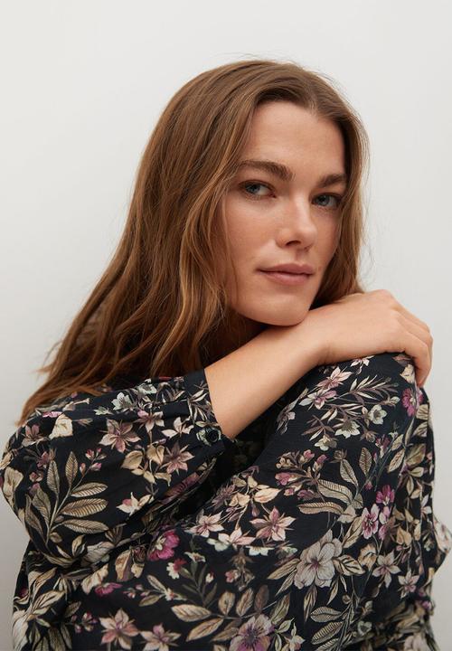 MANGO - Dress farm - black