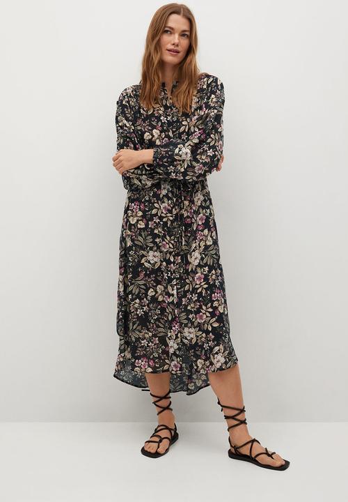 MANGO - Dress farm - black