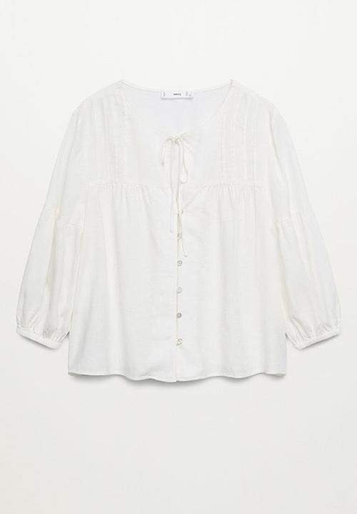MANGO - Blouse friday - ecru