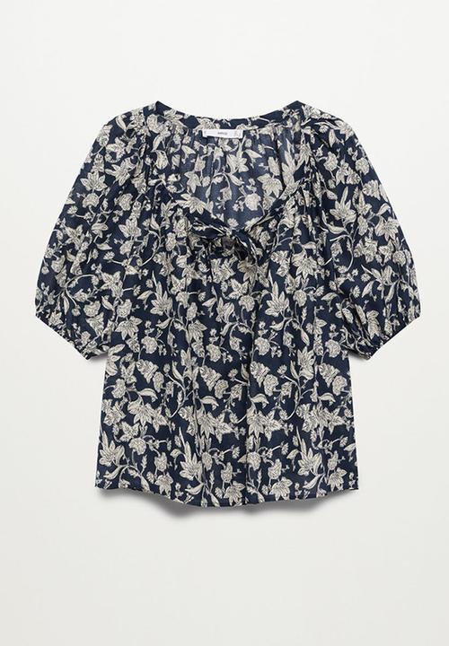 MANGO - Blouse calabasa - medium blue
