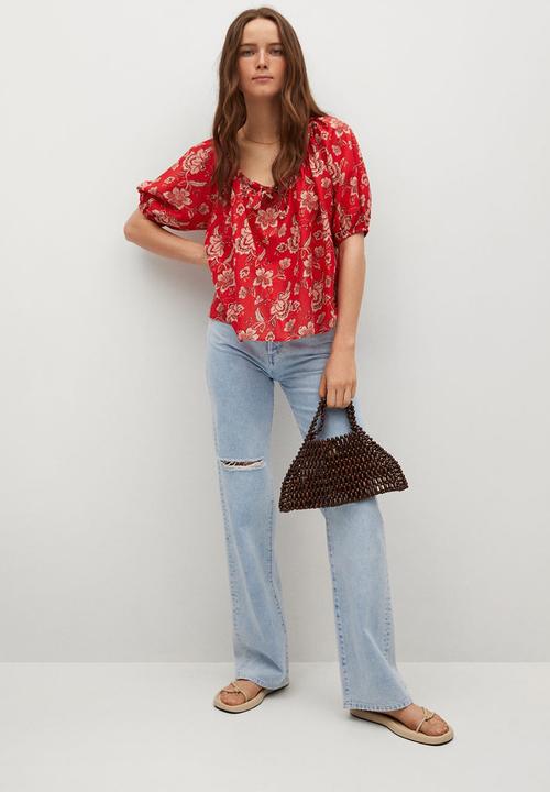 MANGO - Blouse calabasa - red