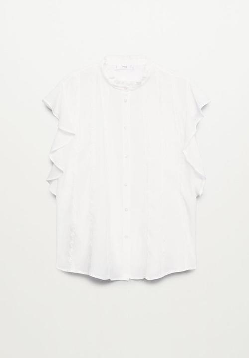 MANGO - Blouse corbeta - off white