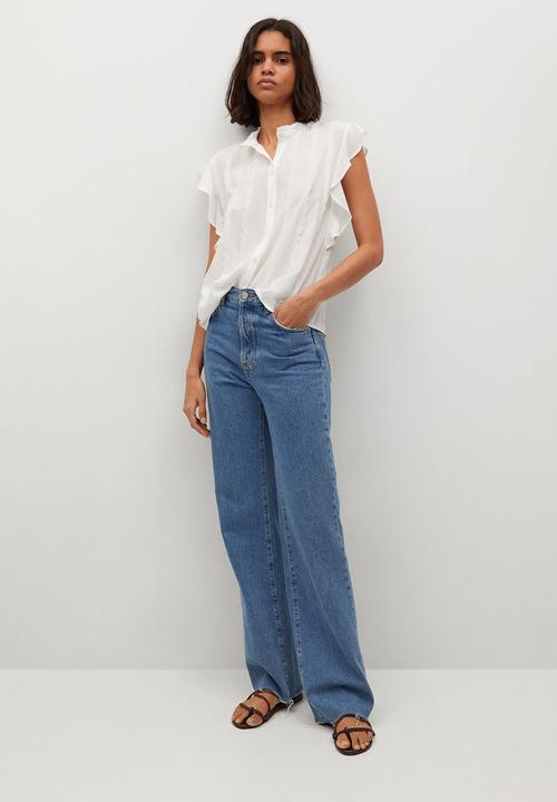MANGO - Blouse corbeta - off white