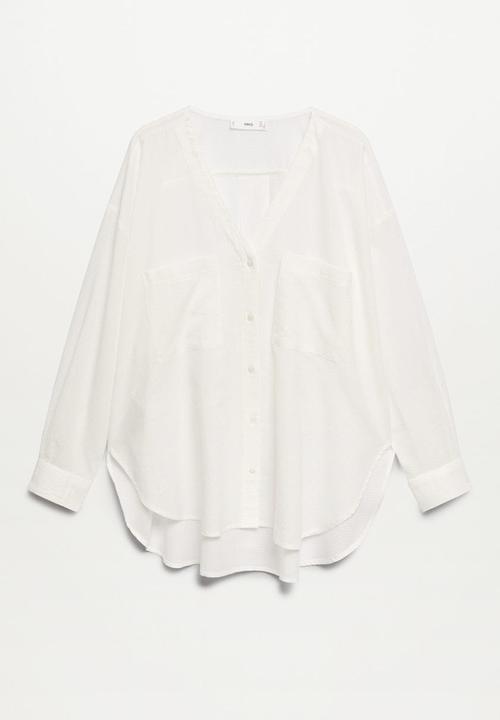MANGO - Blouse lua - white