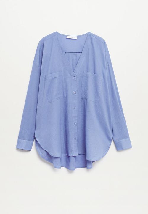 MANGO - Blouse lua - medium blue