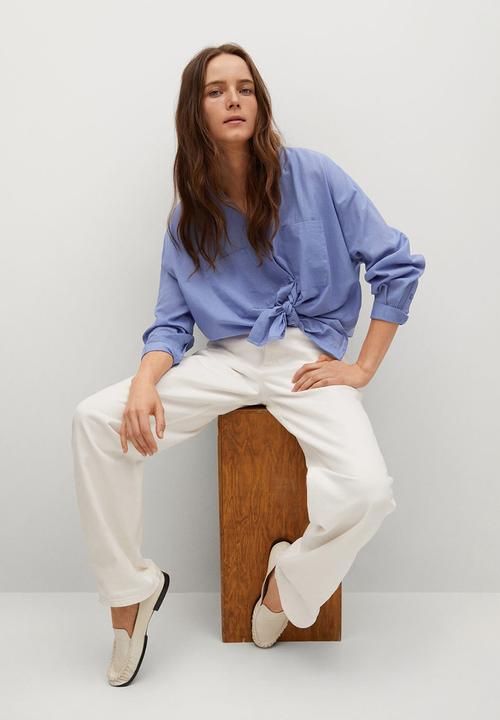 MANGO - Blouse lua - medium blue