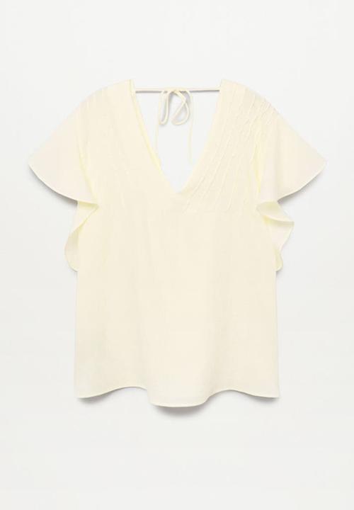 MANGO - Blouse pleamar - light pastel yellow