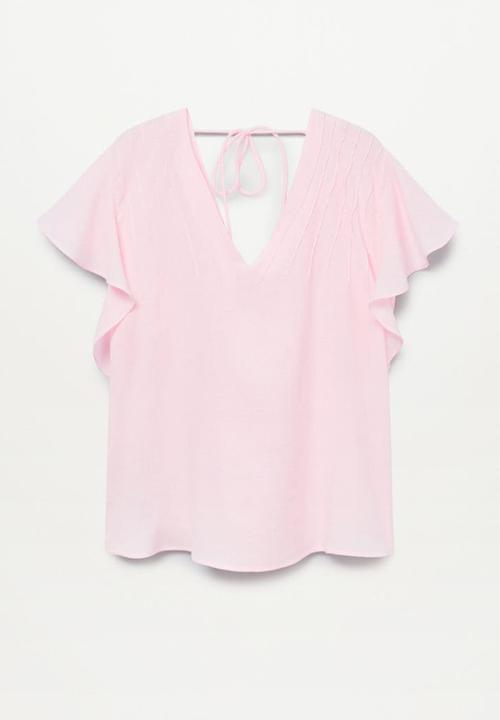 MANGO - Blouse pleamar - light pastel pink